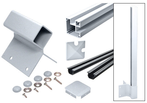 CRL 1100 Series Outiside 90 Degree Fascia Mount Post Kit