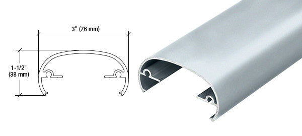 CRL Hansen 320X Series 241" Long Top Rail