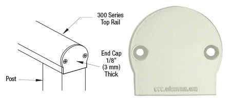 CRL 300 Series Decorative End Cap