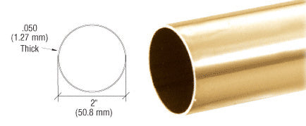 CRL 2" Diameter Round .050" Tubing - 98"