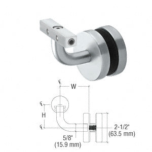 CRL-Blumcraft® Imperial Series Glass Mounted Hand Rail Bracket