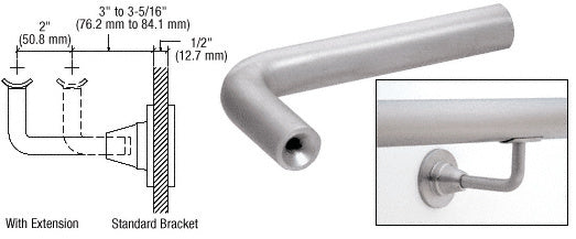 CRL Newport Series Extension Arms for HR2D Series Brackets