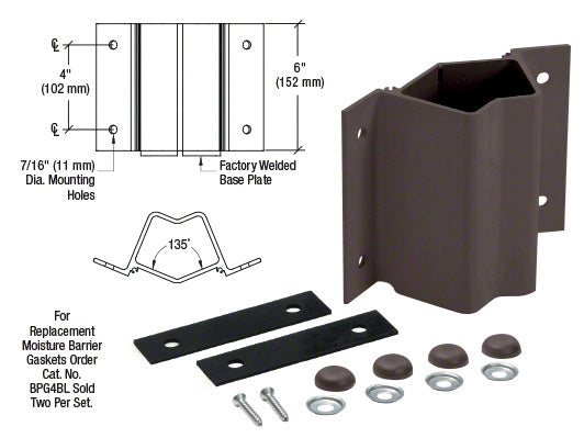 CRL Inside 135 Degree Fascia Mounted Bracket