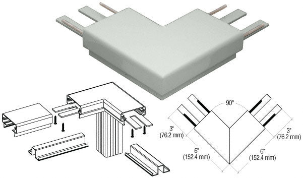 CRL 200 Series Top Cap 90º Corner