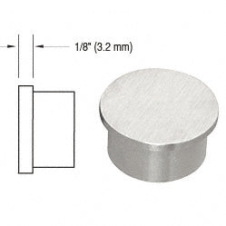 CRL Flat End Cap for 1-1/2" Outside Diameter Tubing