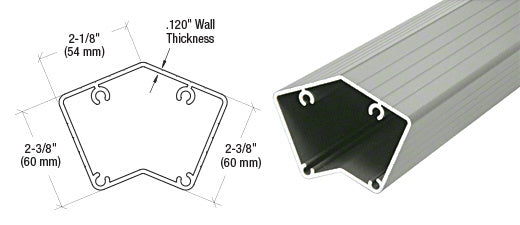 CRL 100 Series 48" 135º Surface Mount Post Only