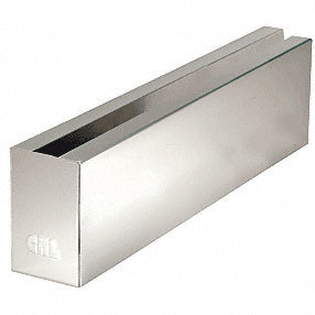 CRL Polished Stainless Grade 304 12" Welded End Cladding for B6S Series Square Base Shoe *DISCONTINUED*