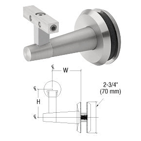 CRL-Blumcraft® Pacific Series Glass Mounted Hand Rail Bracket