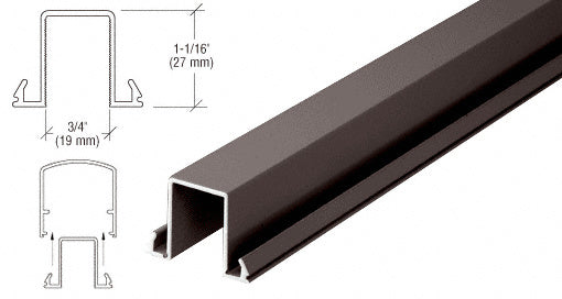 CRL Horizontal Snap-In Infill for Glass 241" Long