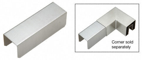 CRL 1-1/2" Stainless Steel Square Crisp Connector Sleeve for Square Cap Railing, Square Cap Rail Crisp Corner, and Hand Railing