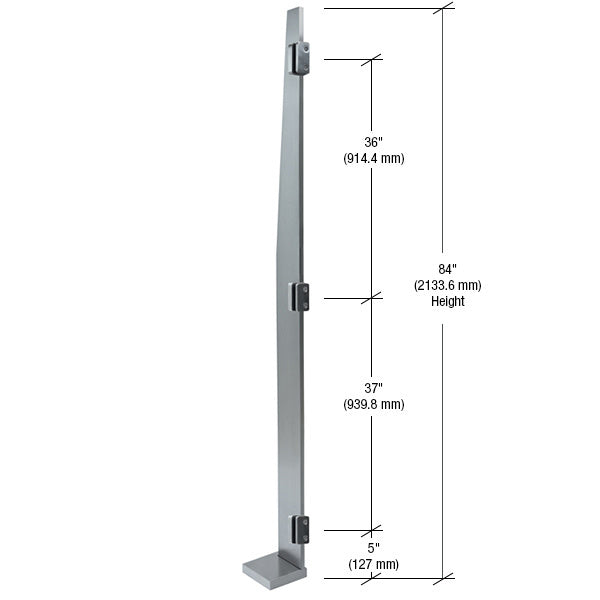 CRL Brushed Stainless Metropolis 84" Right End Post