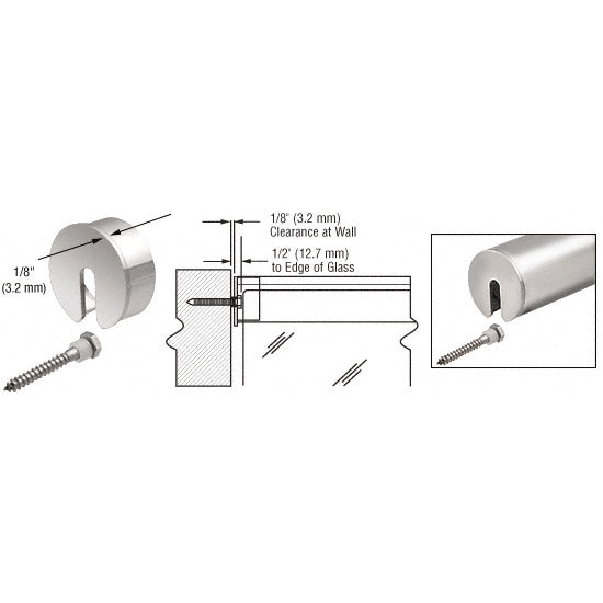 CRL Stabilizing End Cap for 50.8 mm Cap Railing