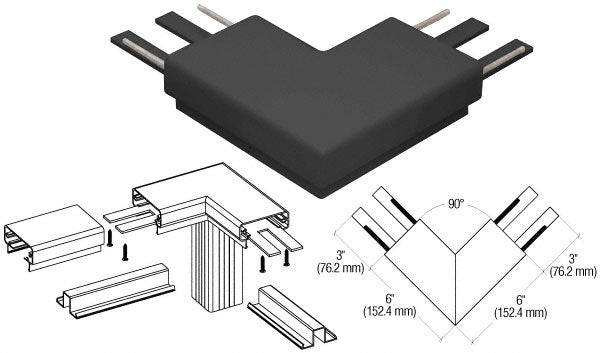 CRL 200 Series Top Cap 90º Corner