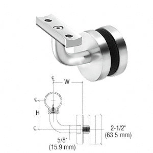 CRL-Blumcraft® Imperial Series Glass Mounted Hand Rail Bracket