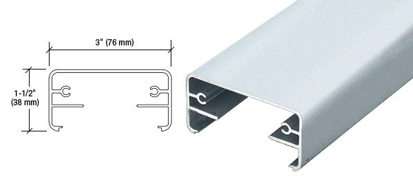 CRL Hansen 200X Series 241" Long Top Rail