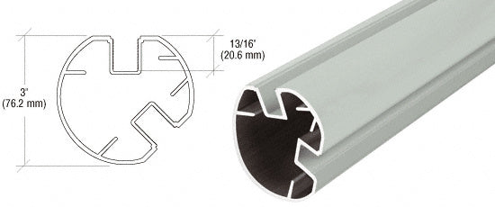 CRL AWS 3" Diameter Round 135 Degree Post Only - 241"