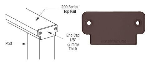 CRL 200 Series Decorative End Cap