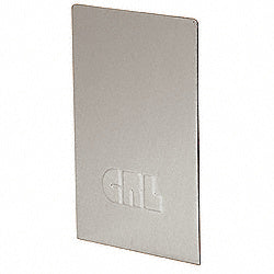 CRL Brushed Stainless Grade 304 End Caps for B6S Series Square Base Shoe