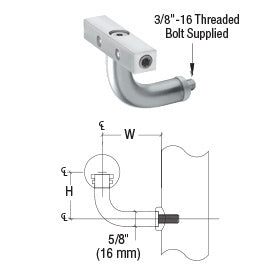 CRL-Blumcraft® Imperial Series Post Mounted Hand Rail Bracket