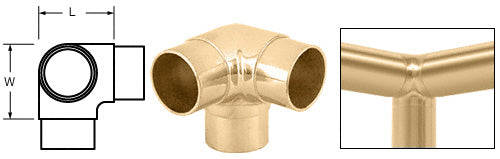 CRL 90 Degree Side Outlet Elbow for 2" Tubing