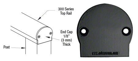 CRL 300 Series Decorative End Cap