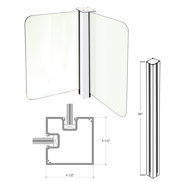 CRL 96" Cielo Corner Post Kit