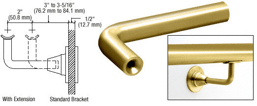 CRL Newport Series Extension Arms for HR2D Series Brackets