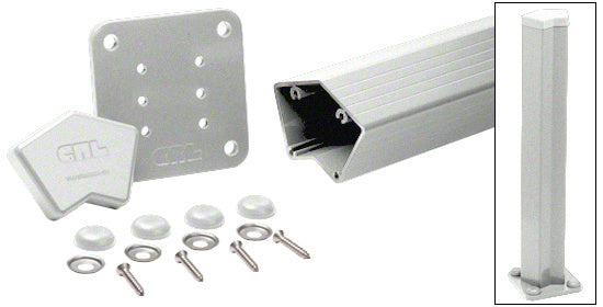 CRL 100 Series 48" 135º Surface Mount Post Kit