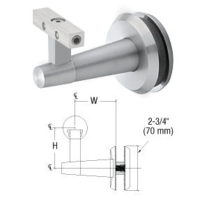 CRL-Blumcraft® Pacific Series Glass Mounted Hand Rail Bracket