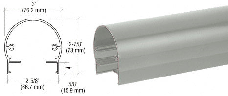 CRL 300 Series 241" Top Rail