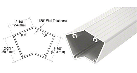 CRL 200, 300, 350, and 400 Series 36" 135 Degree Fascia Mount Post Only