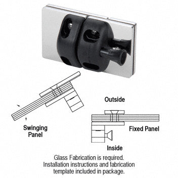 CRL 316 180 Degree Glass-to-Glass Gate Latch