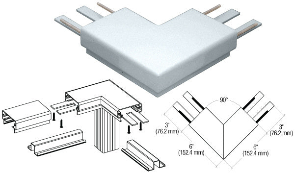 CRL 200 Series Top Cap 90º Corner