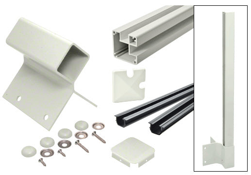 CRL 1100 Series Outiside 90 Degree Fascia Mount Post Kit