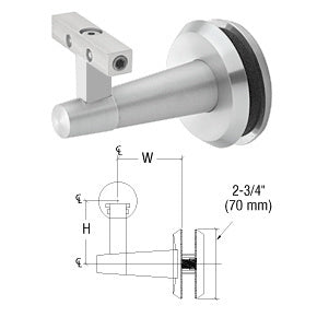 CRL-Blumcraft® Pacific Series Glass Mounted Hand Rail Bracket