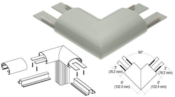 CRL 350 Series Top Cap 90º Corner