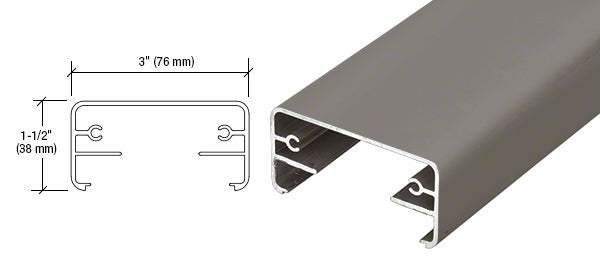 CRL Hansen 200X Series 241" Long Top Rail