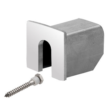 CRL 316 Stainless Stabilizing End Cap for LC10 Series Cap Rail