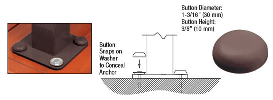 CRL Color Match Bolt Cover Buttons