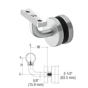 CRL-Blumcraft® Imperial Series Glass Mounted Hand Rail Bracket