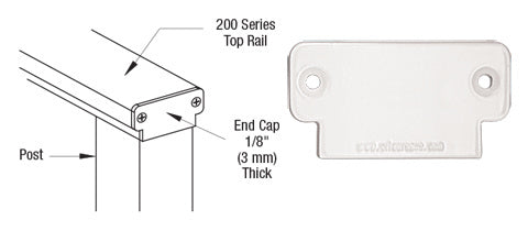 CRL 200 Series Decorative End Cap