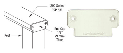 CRL 200 Series Decorative End Cap