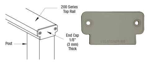 CRL 200 Series Decorative End Cap