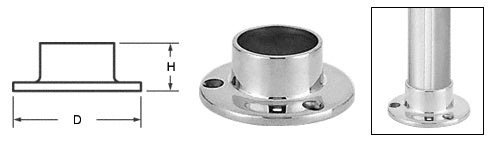 CRL Full Flange for 1-1/2" Tubing