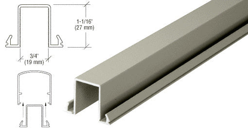 CRL Horizontal Snap-In Infill for Glass 241" Long