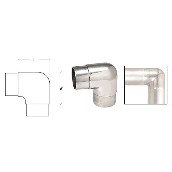 CRL Sharp Radius Custom Angle Corners for 1-1/2" Tubing (Request a Quote)