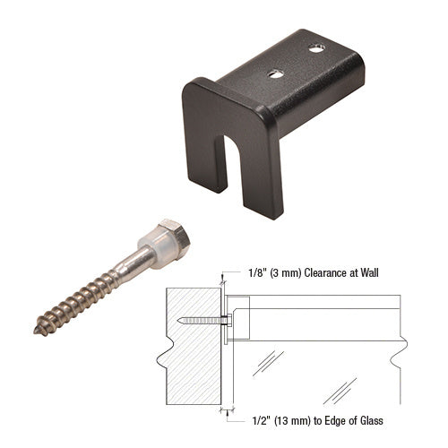 CRL 11 Gauge Stabilizing End Cap for 1-1/4" x 1-5/16" Cap Rail