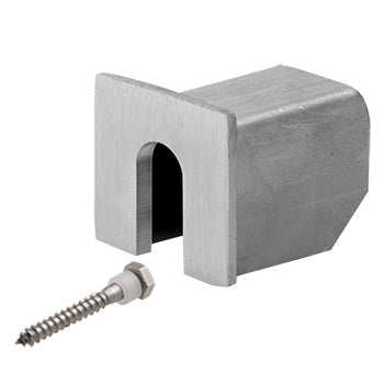 CRL 316 Stainless Stabilizing End Cap for LC10 Series Cap Rail