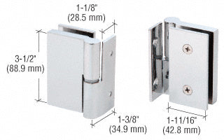 CRL 316 Single Acting Left Hand Wall-to-Glass Gate Hinge