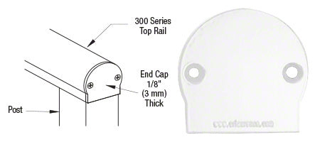 CRL 300 Series Decorative End Cap